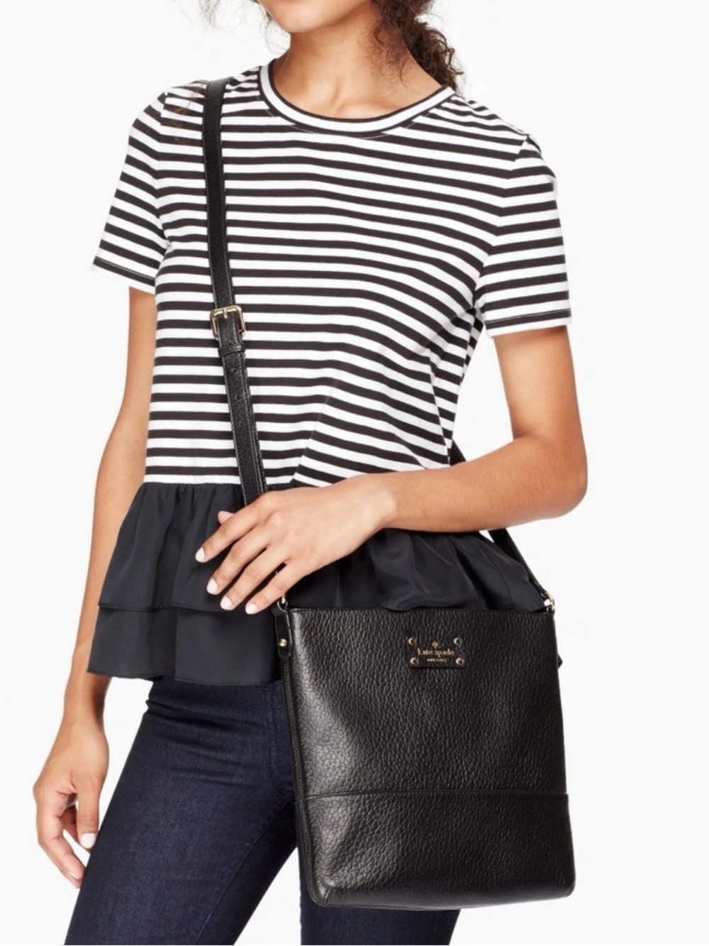 Kate Spade Bay Street Cora Leather Crossbody Bag